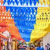 Cartagena versierde straat